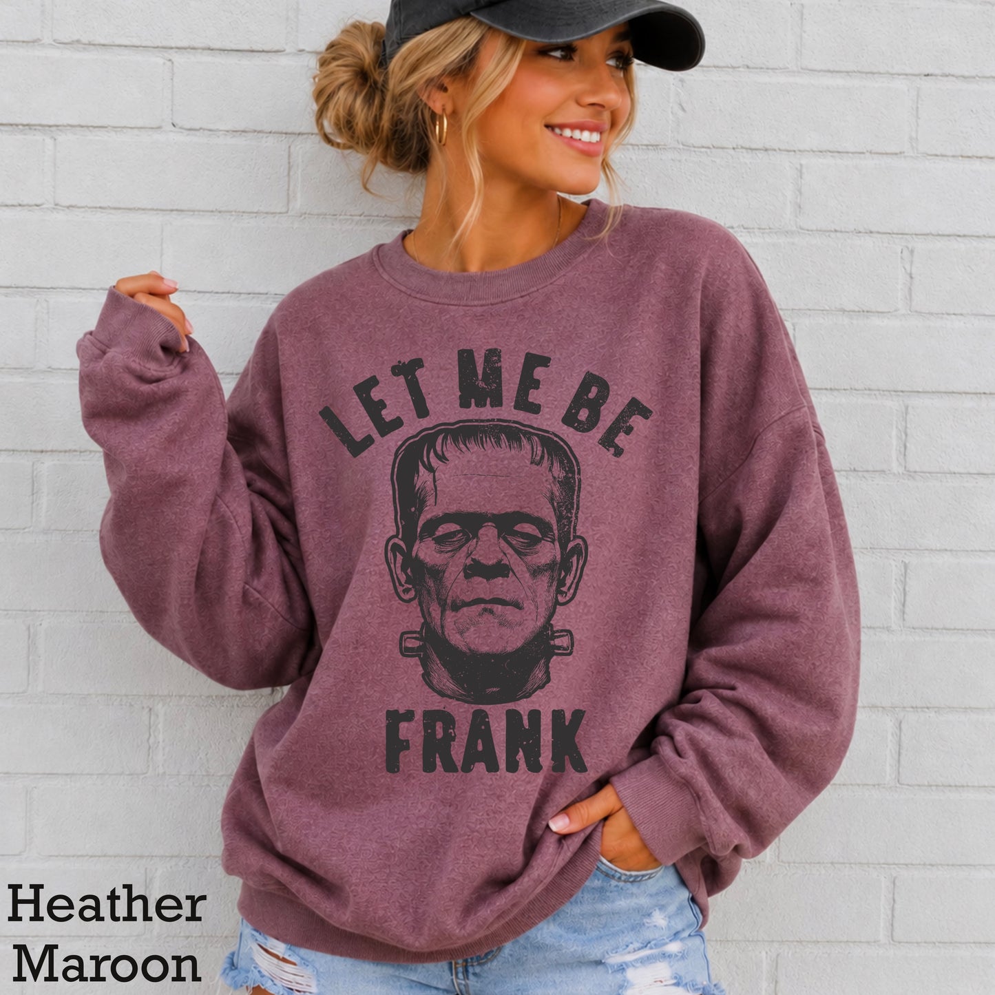 Let Me Be Frank Halloween Crewneck Sweatshirt