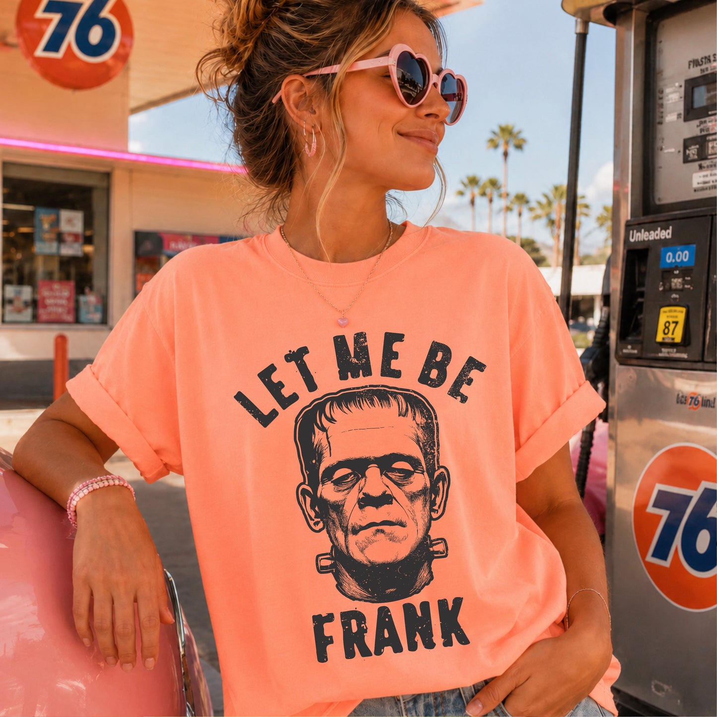 Let Me Be Frank Halloween Comfort Color Graphic Tee