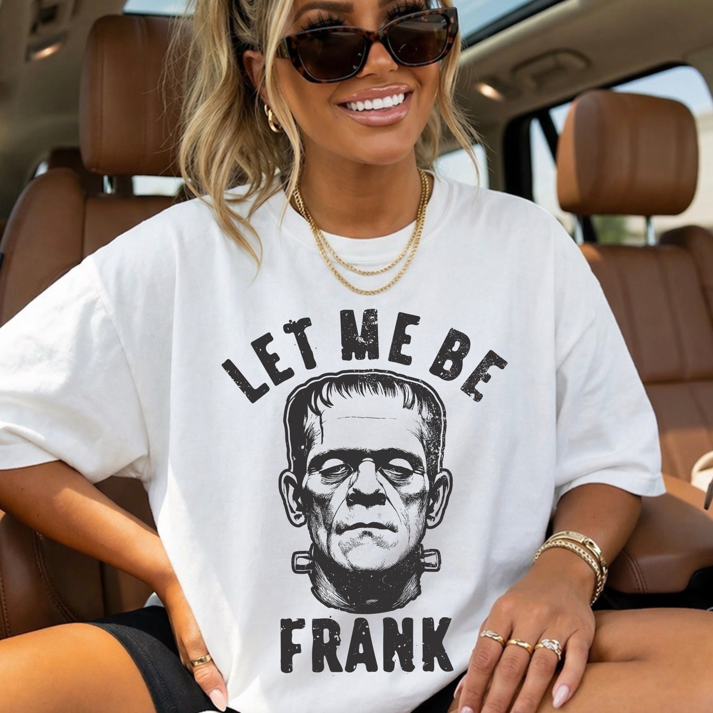 Let Me Be Frank Halloween Comfort Color Graphic Tee