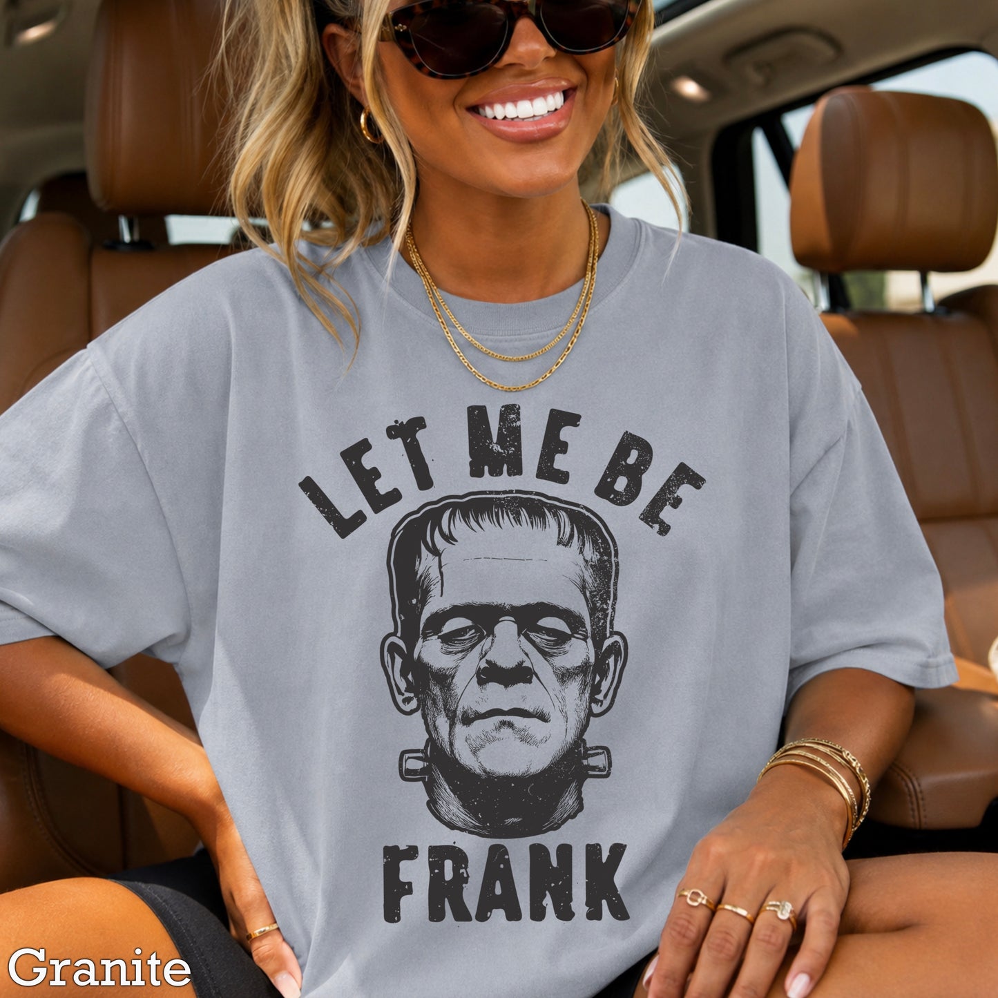 Let Me Be Frank Halloween Comfort Color Graphic Tee