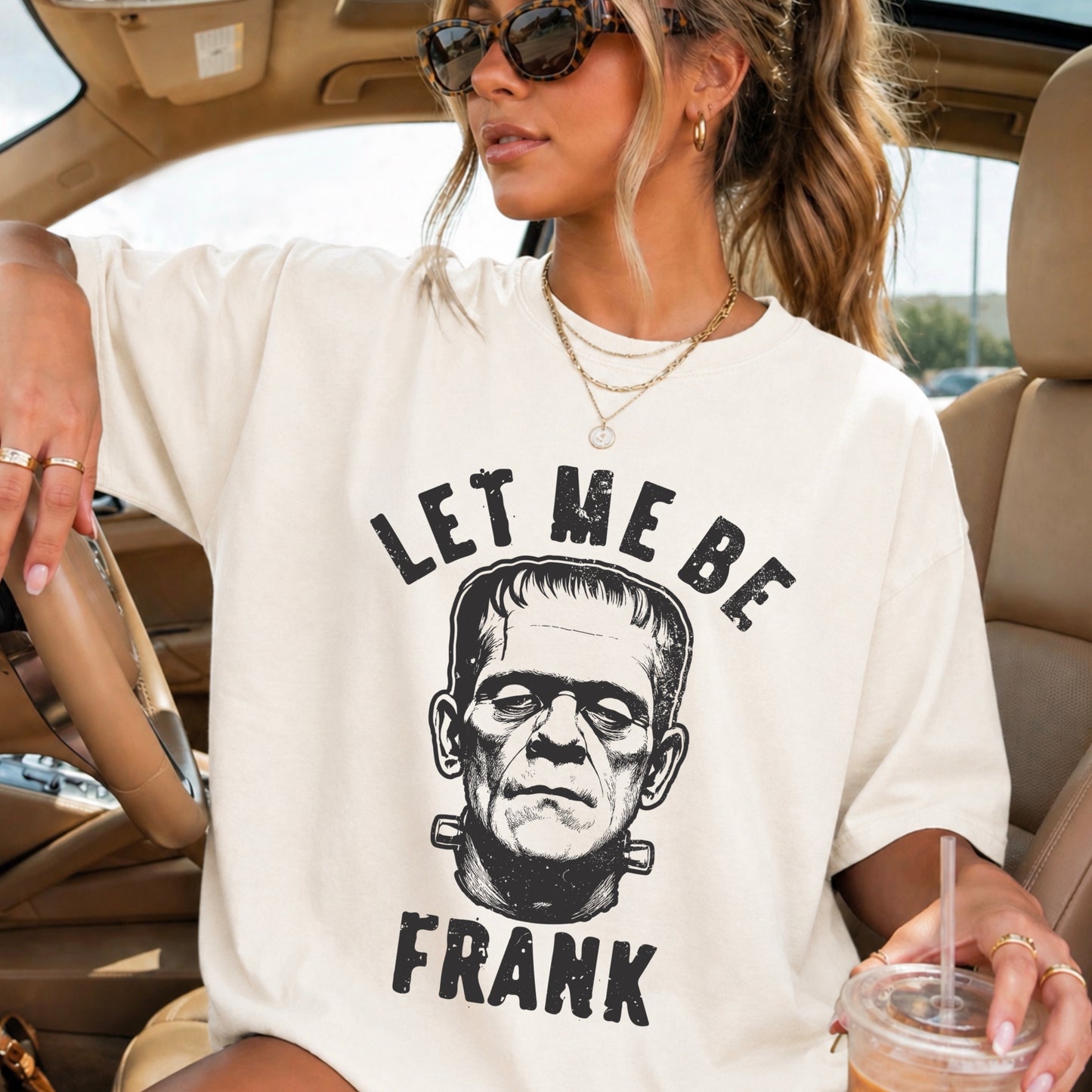 Let Me Be Frank Halloween Comfort Color Graphic Tee