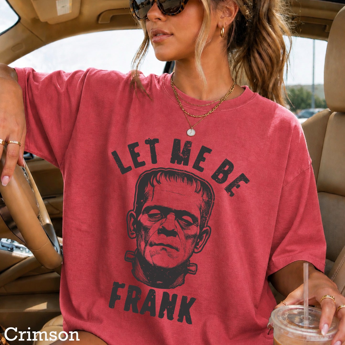 Let Me Be Frank Halloween Comfort Color Graphic Tee