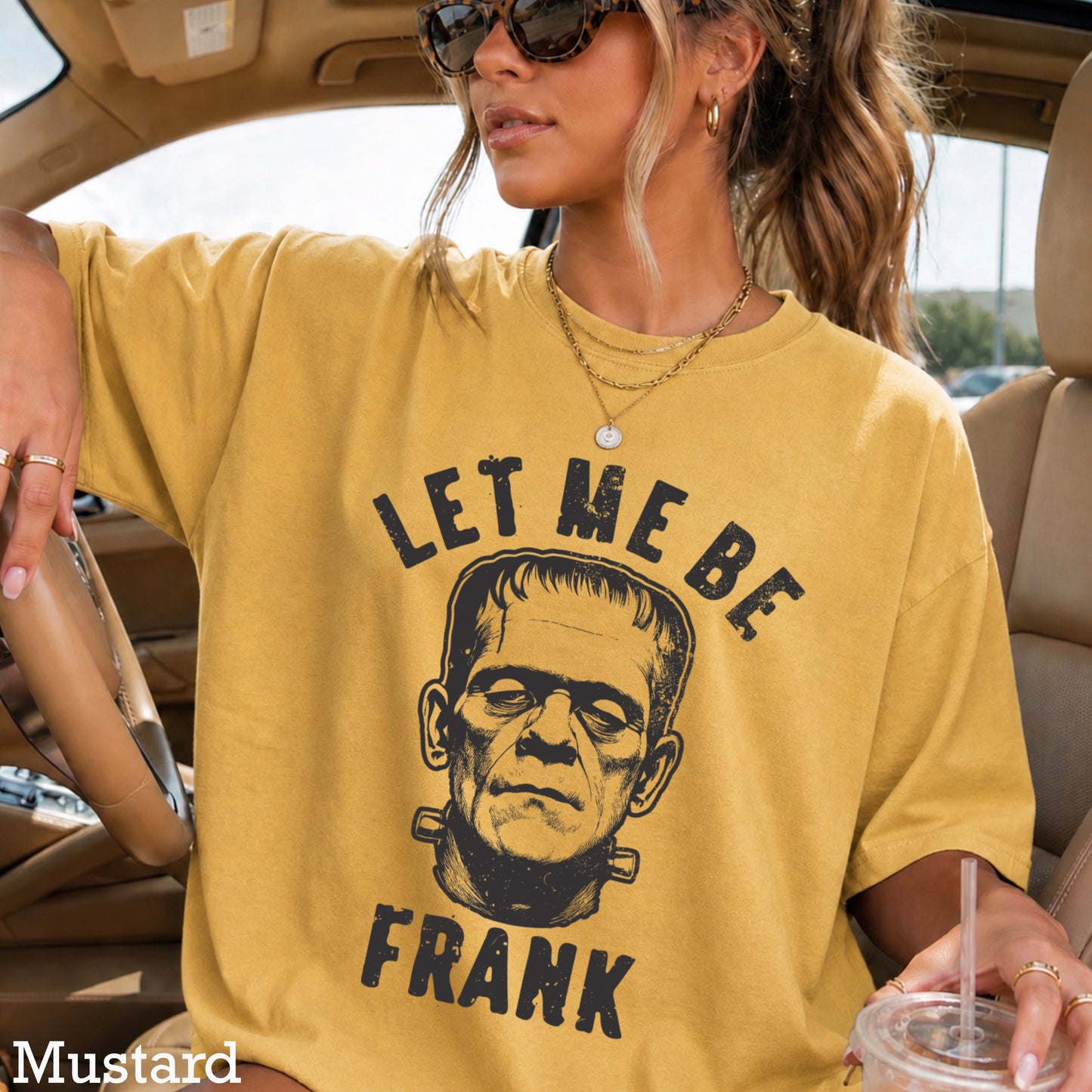 Let Me Be Frank Halloween Comfort Color Graphic Tee