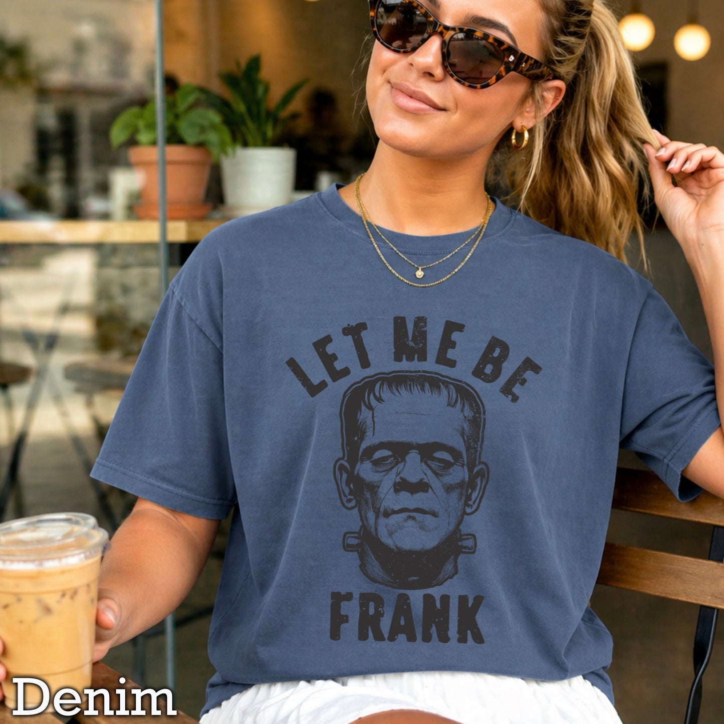 Let Me Be Frank Halloween Comfort Color Graphic Tee