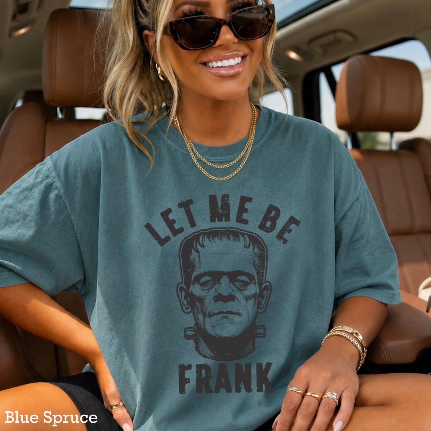 Let Me Be Frank Halloween Comfort Color Graphic Tee