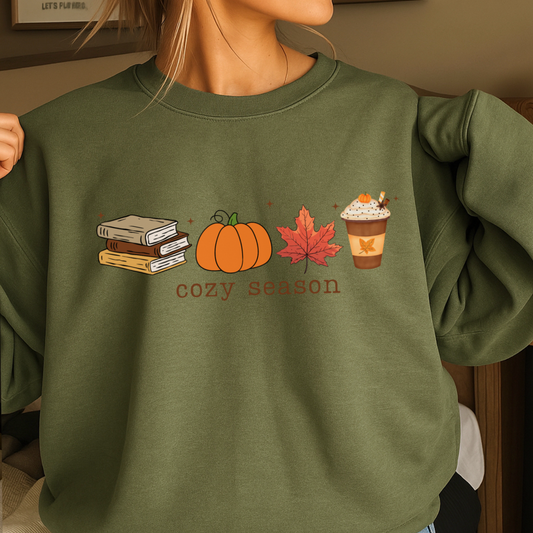 Cozy Season Fall Crewneck Sweatshirt