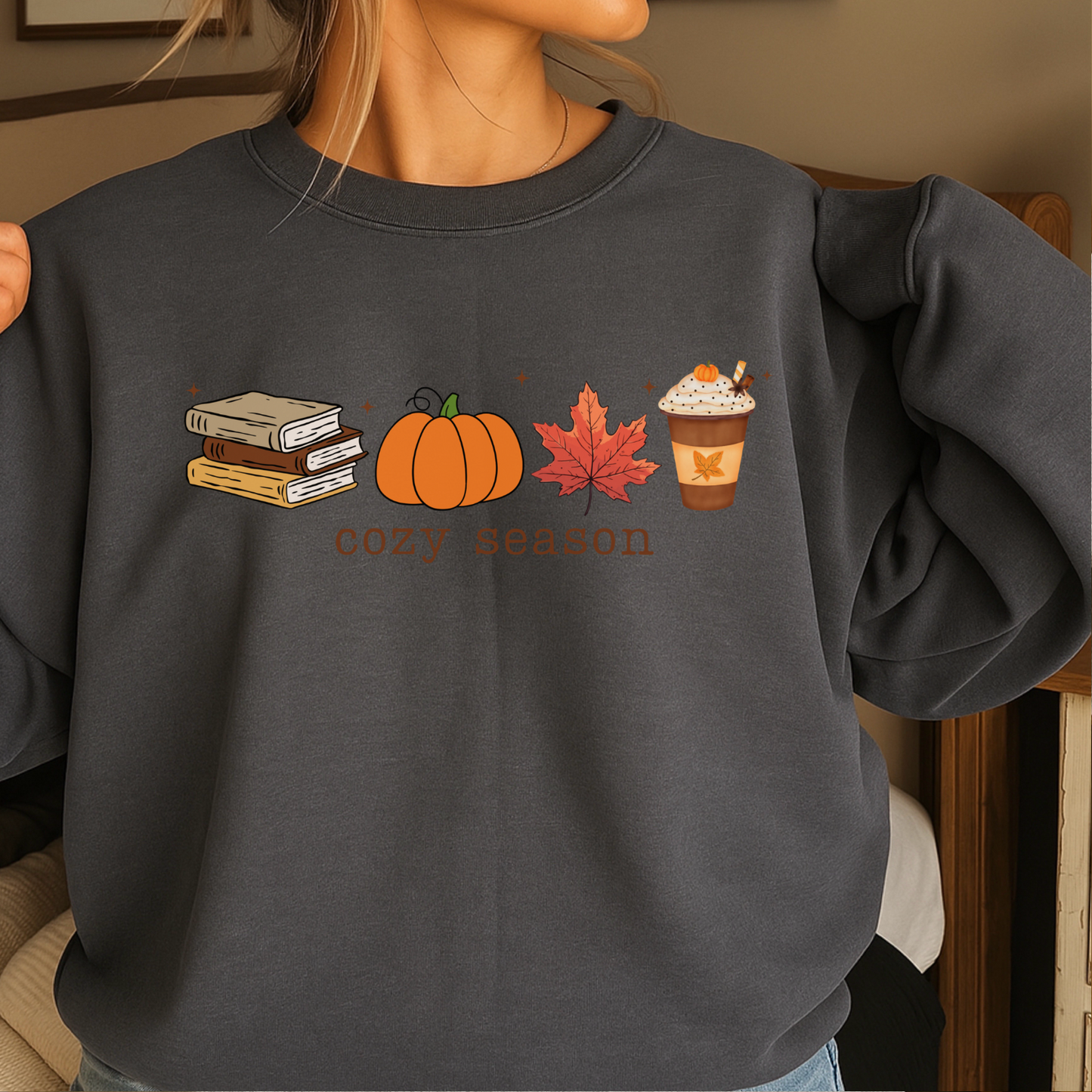 Cozy Season Fall Crewneck Sweatshirt