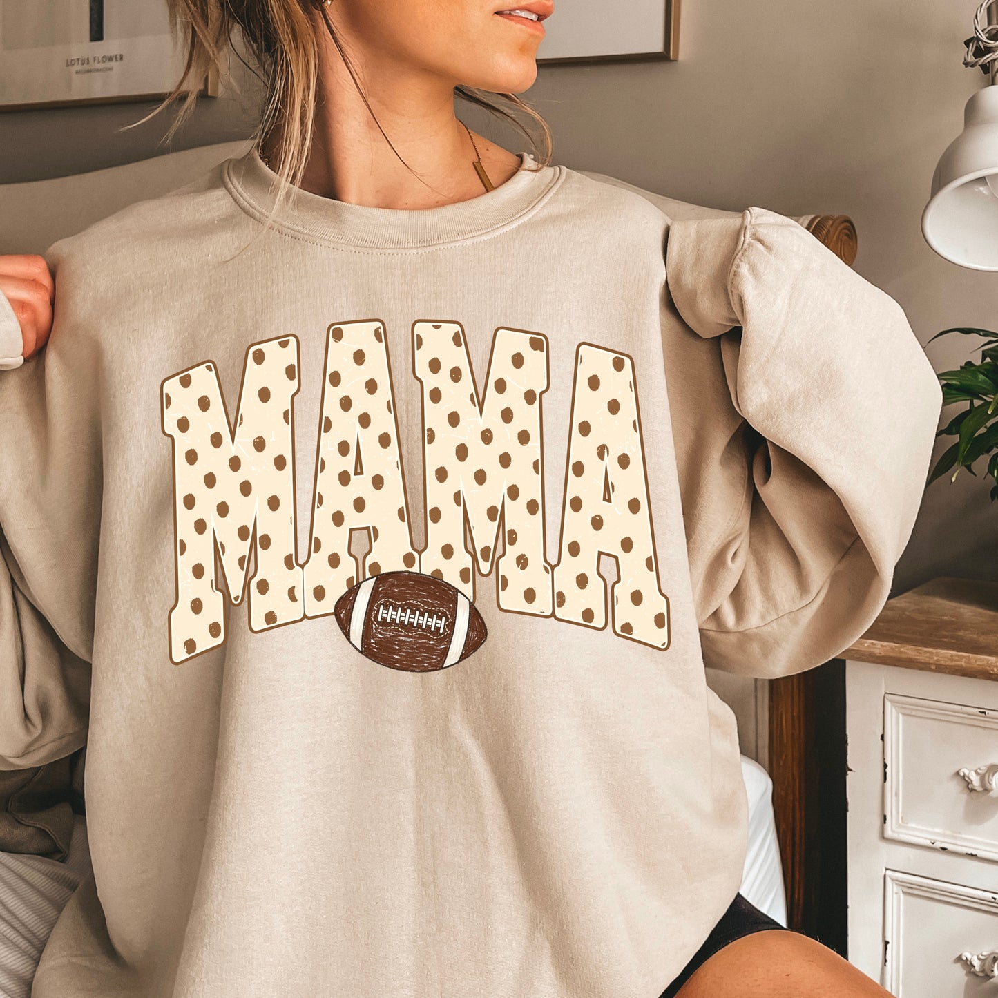 Football Mama Crewneck Sweatshirt