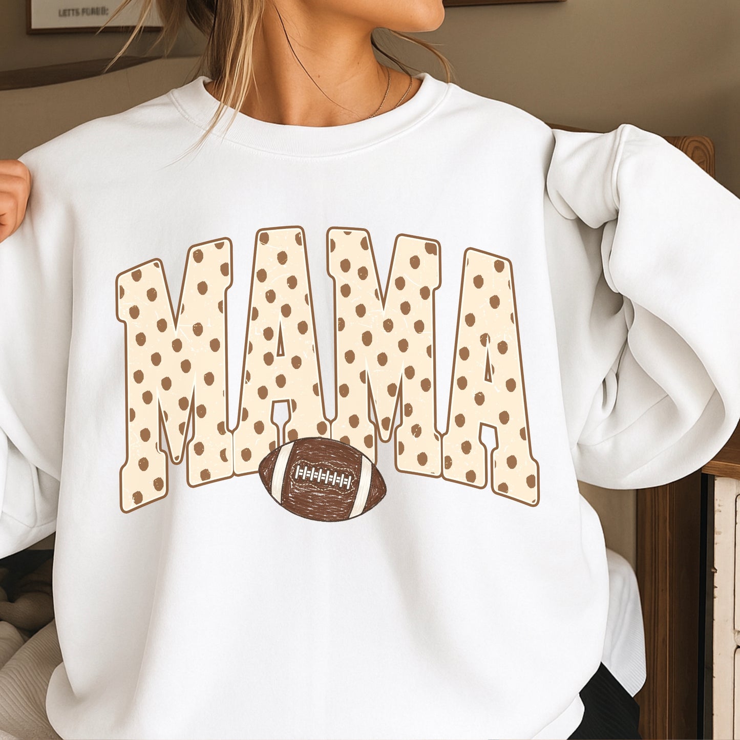 Football Mama Crewneck Sweatshirt