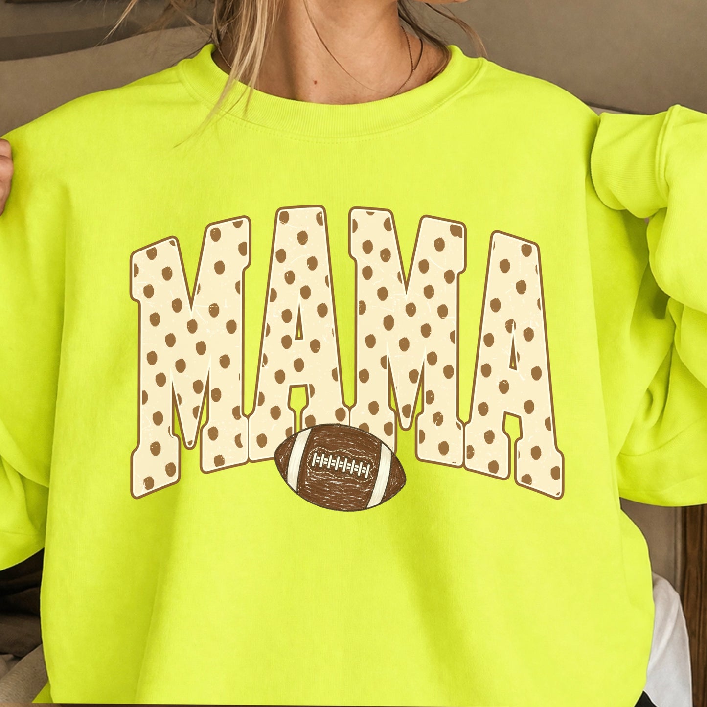 Football Mama Crewneck Sweatshirt