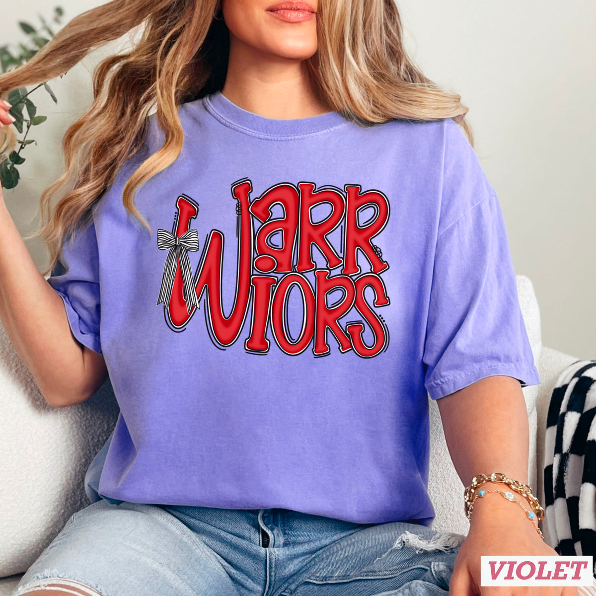 Warriors Comfort Color Graphic Tee