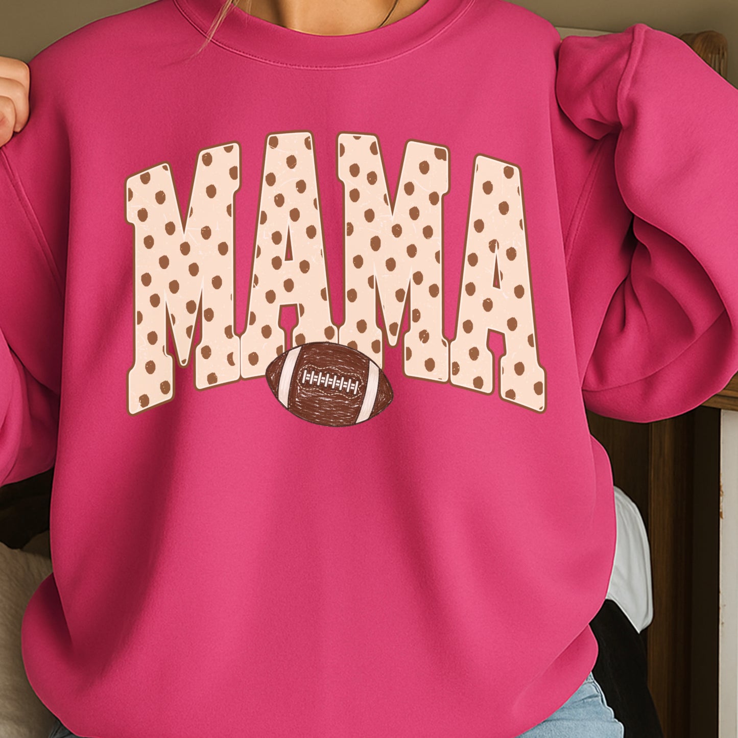 Football Mama Crewneck Sweatshirt