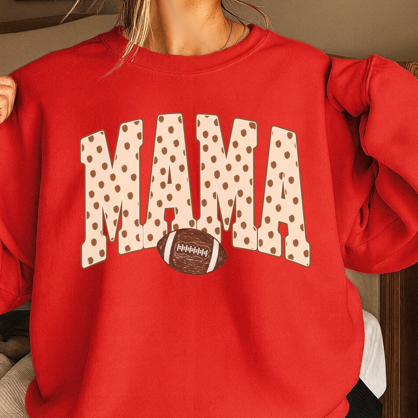Football Mama Crewneck Sweatshirt