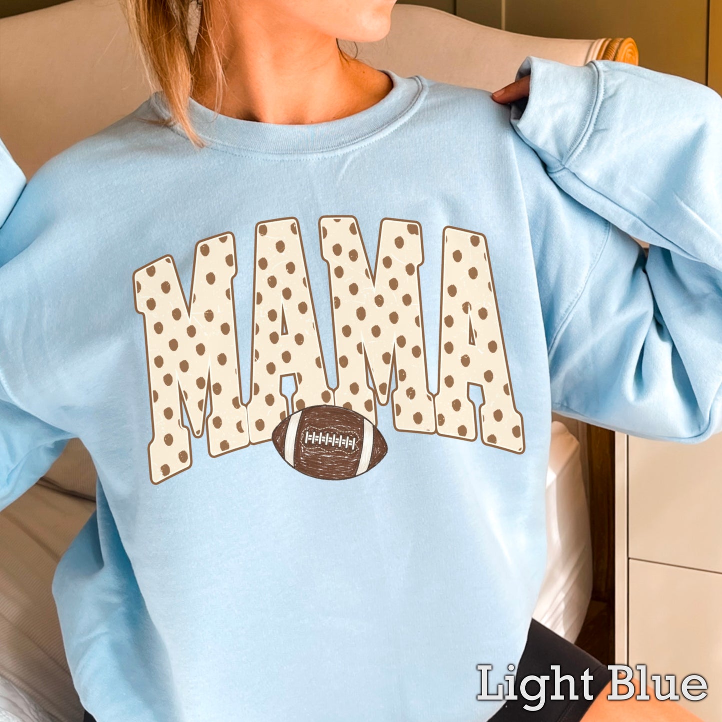 Football Mama Crewneck Sweatshirt