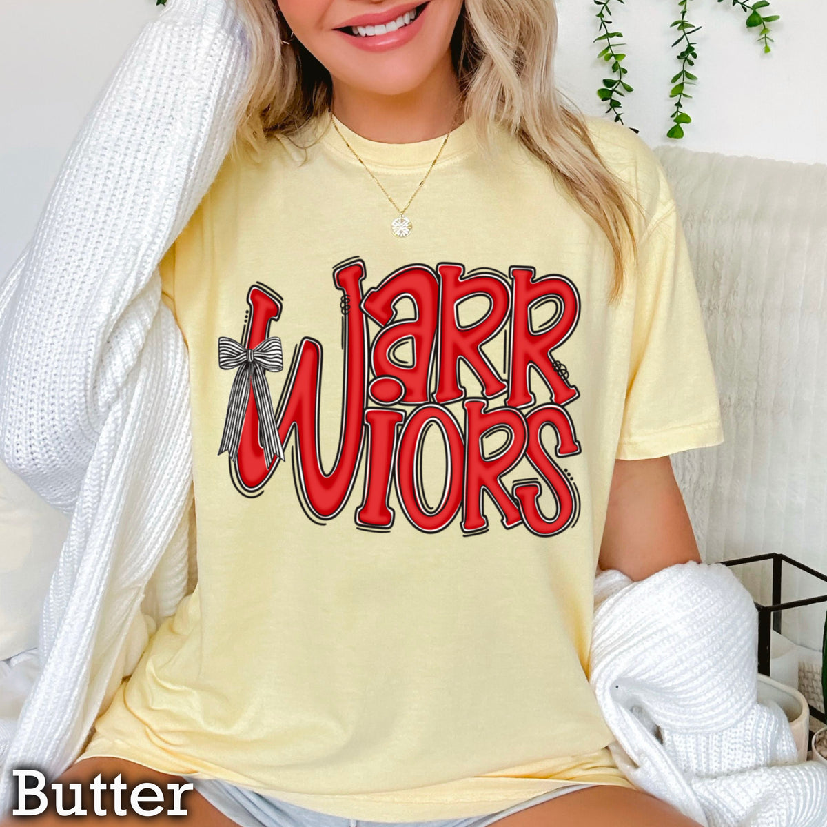 Warriors Comfort Color Graphic Tee