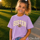 Football Sister Youth Comfort Color T-Shirt