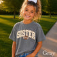 Football Sister Youth Comfort Color T-Shirt