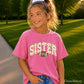 Football Sister Youth Comfort Color T-Shirt