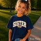 Football Sister Youth Comfort Color T-Shirt