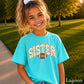 Football Sister Youth Comfort Color T-Shirt