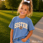 Football Sister Youth Comfort Color T-Shirt