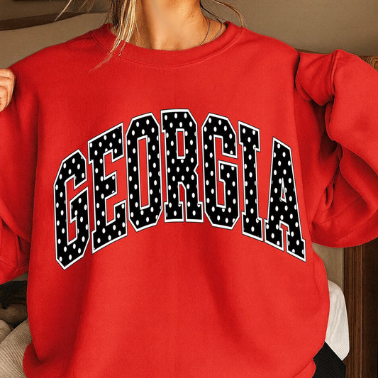 Georgia Polka Dot Crewneck Sweatshirt