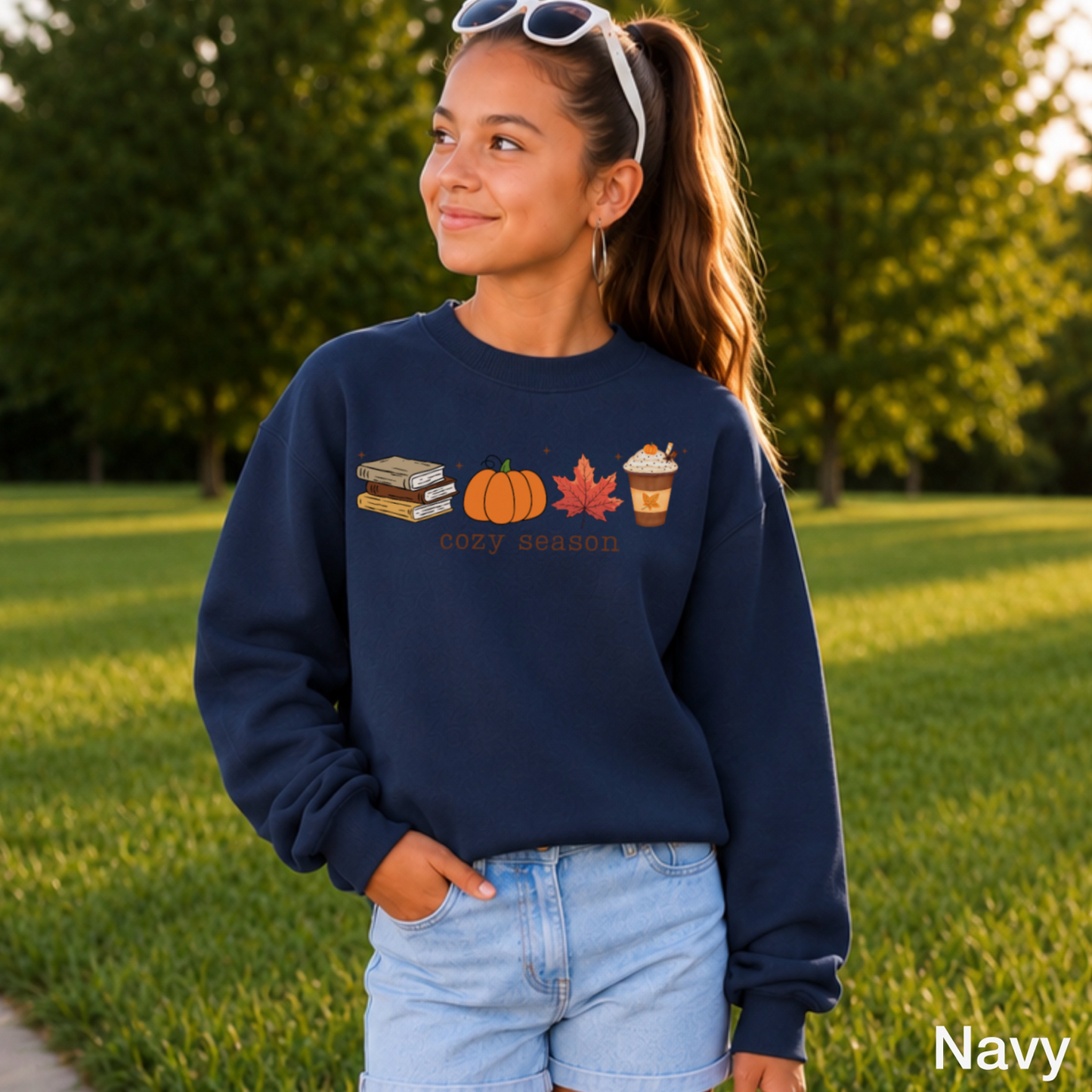 Cozy Season Youth Crewneck Sweatshirt