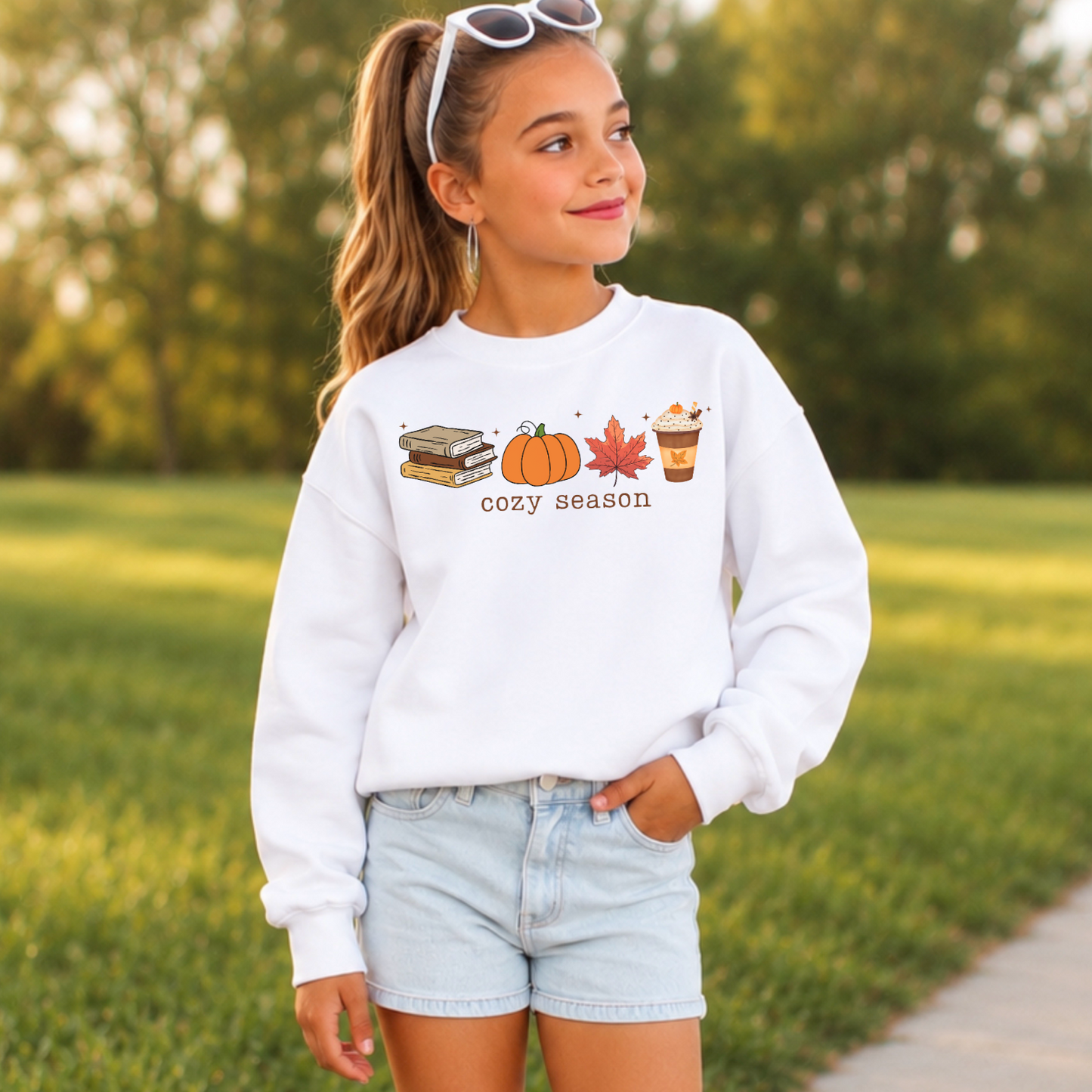 Cozy Season Youth Crewneck Sweatshirt