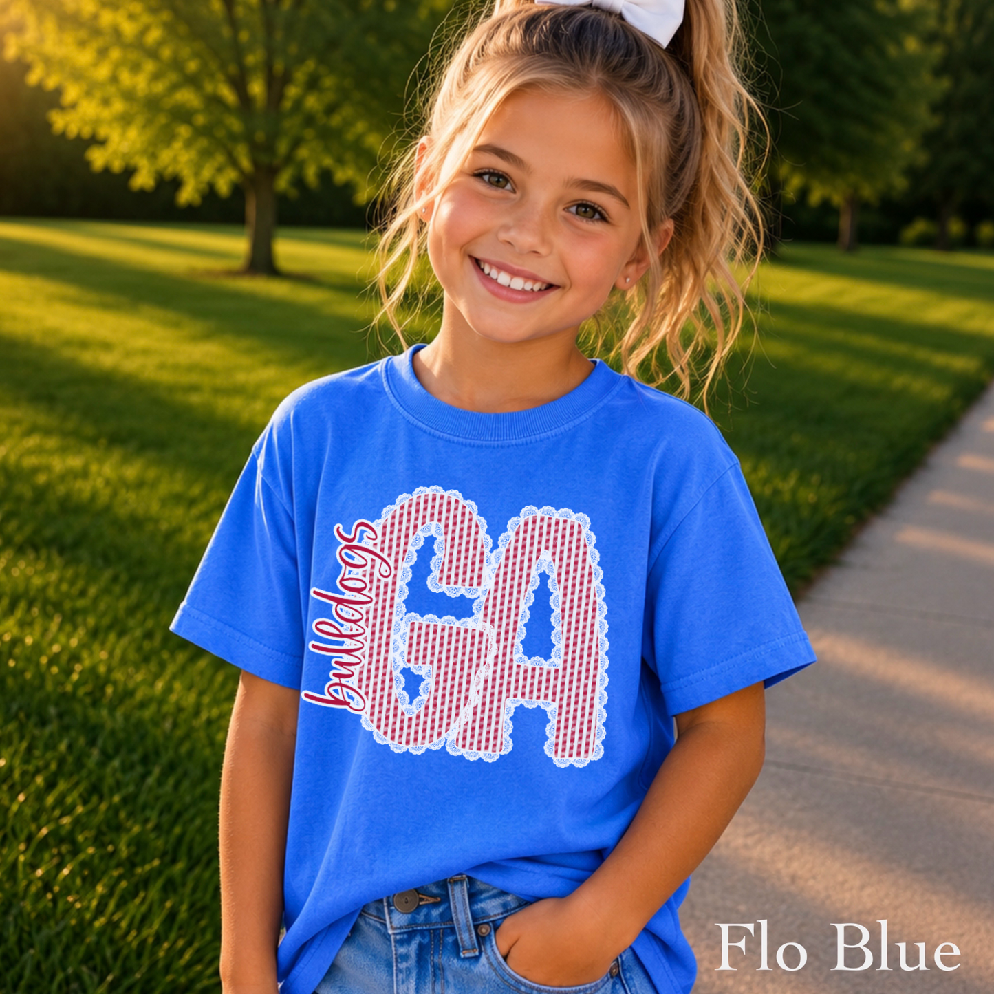 Laced Trimmed Georgia Youth Comfort Color T-Shirt