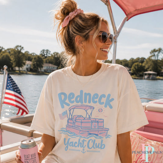 Redneck Yacht Club Comfort Color Graphic Tee