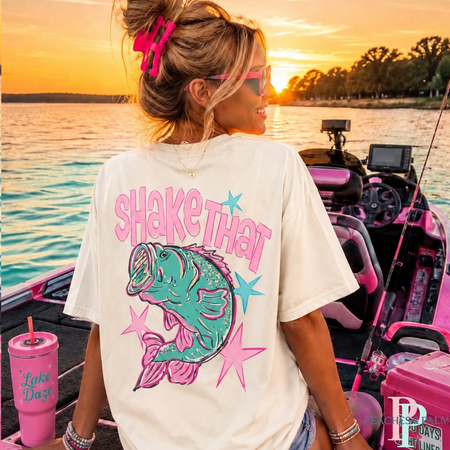 Shake That Bass Comfort Color Graphic Tee