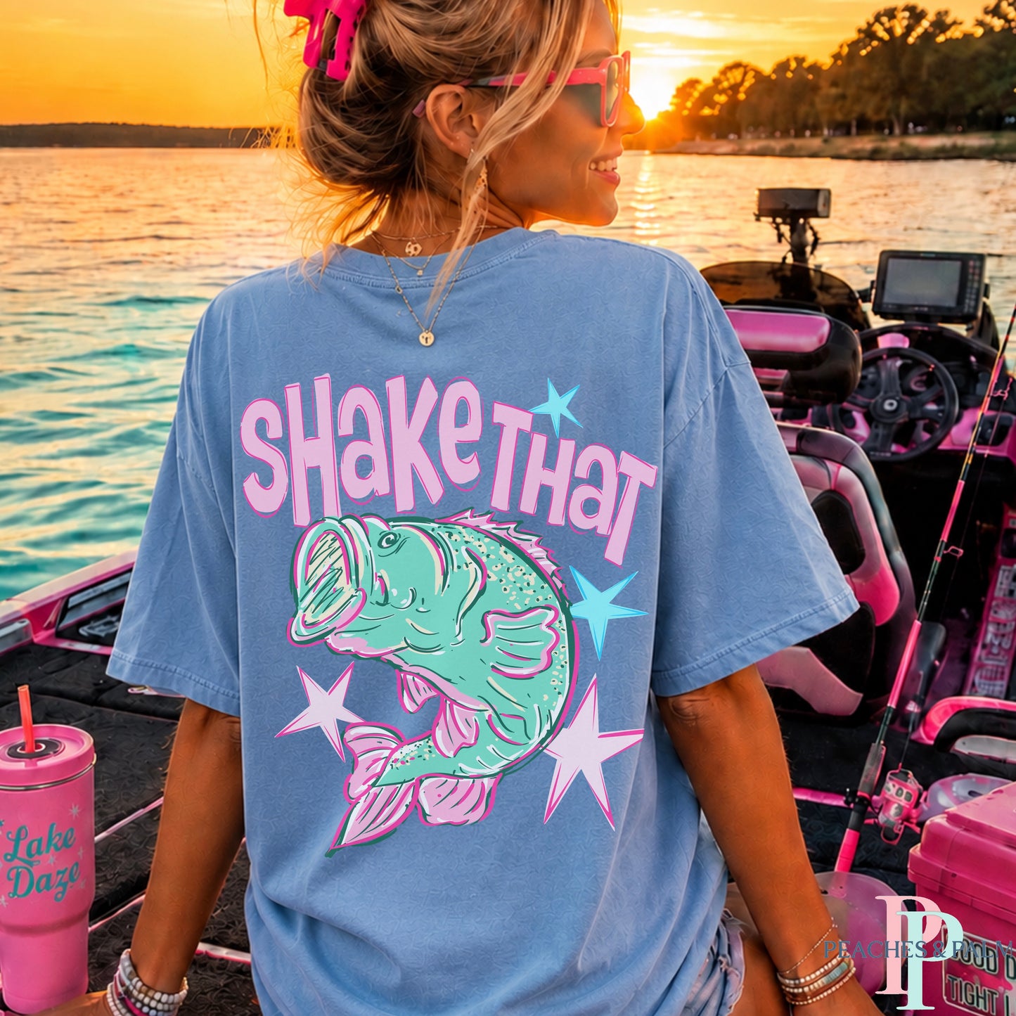 Shake That Bass Comfort Color Graphic Tee