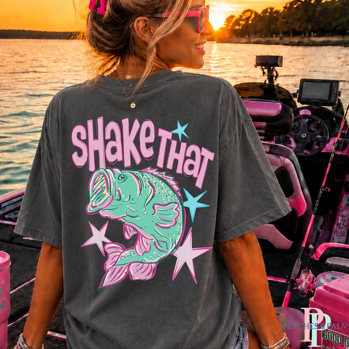 Shake That Bass Comfort Color Graphic Tee
