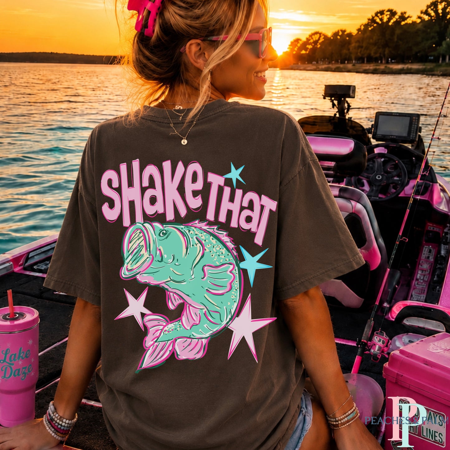 Shake That Bass Comfort Color Graphic Tee