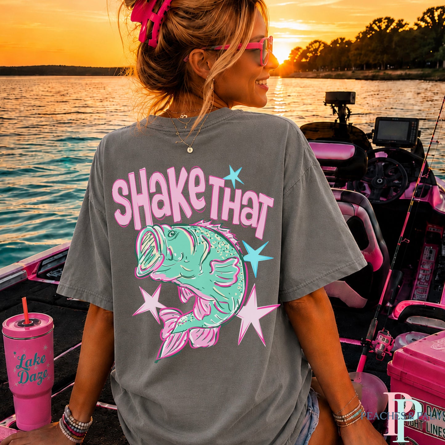 Shake That Bass Comfort Color Graphic Tee