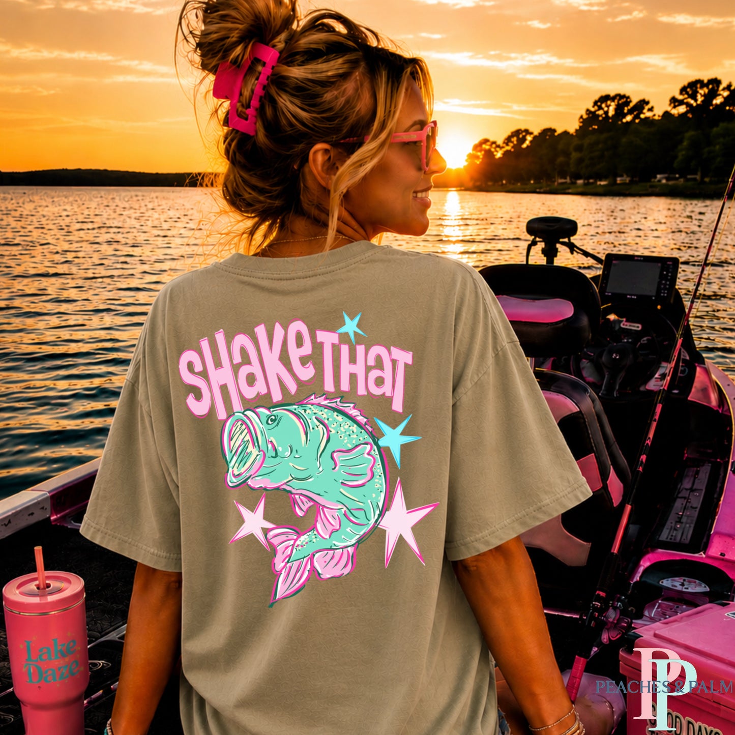 Shake That Bass Comfort Color Graphic Tee