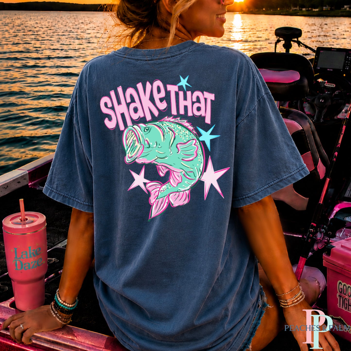 Shake That Bass Comfort Color Graphic Tee