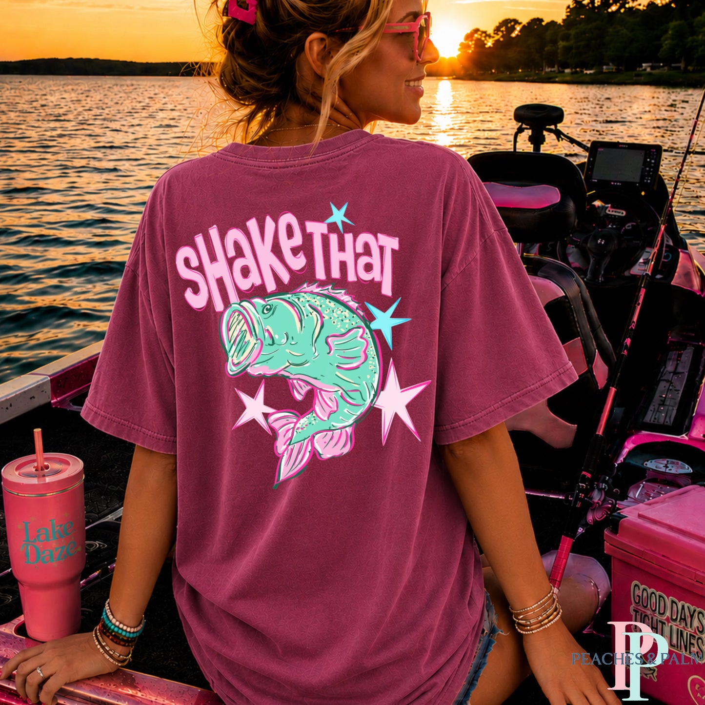 Shake That Bass Comfort Color Graphic Tee