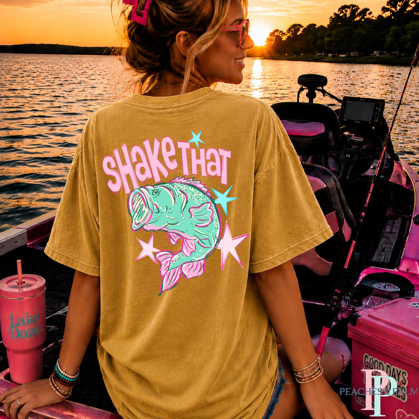 Shake That Bass Comfort Color Graphic Tee