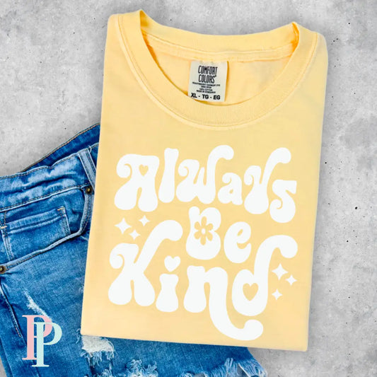 Always Be Kind Comfort Color Graphic Tee