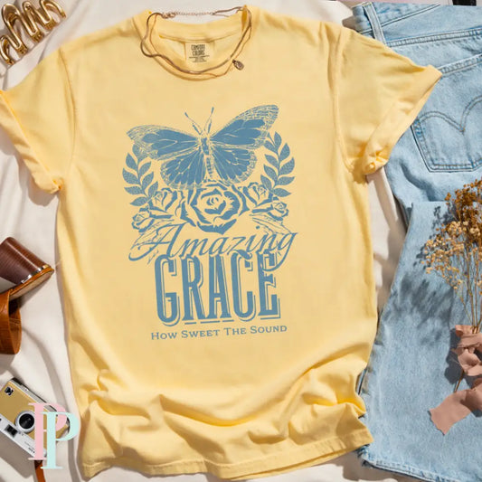 Amazing Grace Comfort Color Graphic Tee