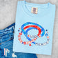 America Friendship Bracelet Comfort Color Graphic Tee