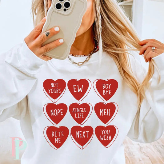 Anti Valentine’s Not Yours Screen Print Transfer