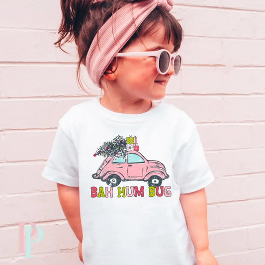 Bah Hum Bug Christmas Car Toddler DTF Transfer