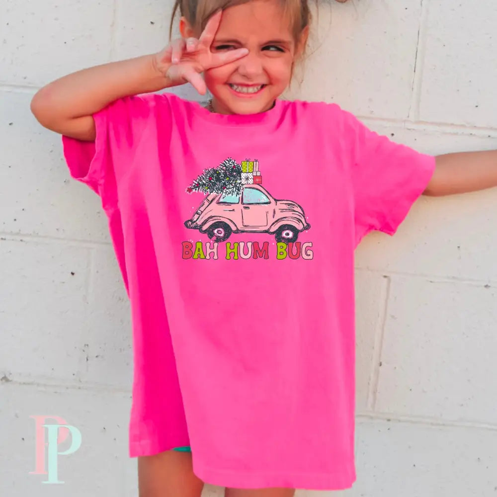 Bah Hum Bug Christmas Car Toddler DTF Transfer