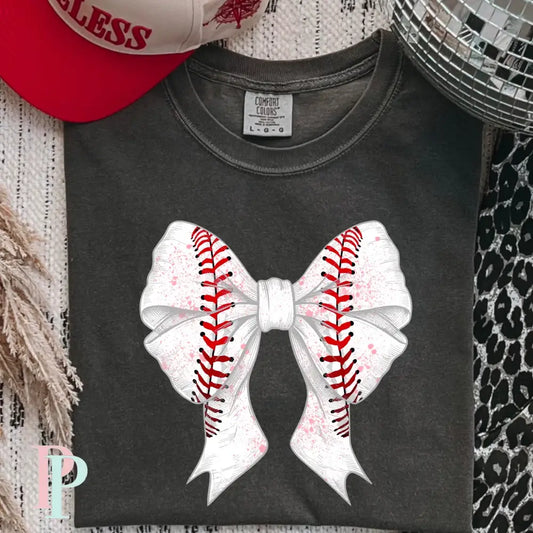Baseball Bow DTF Transfer
