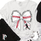Baseball Mama Coquette Bow DTF Transfer