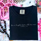Be A Light For All To See Comfort Color Graphic Tee