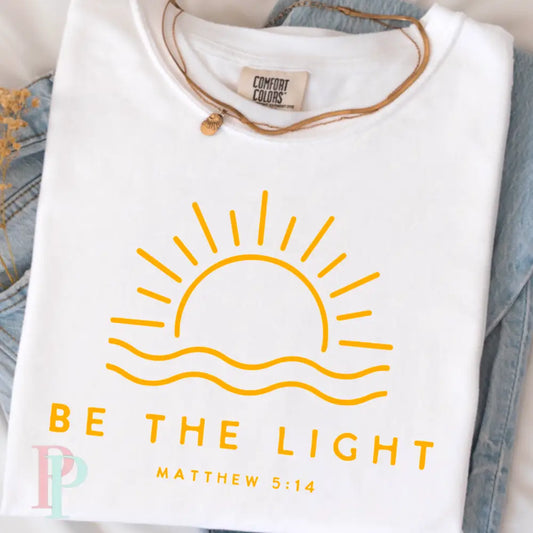 Be The Light Comfort Color Graphic Tee