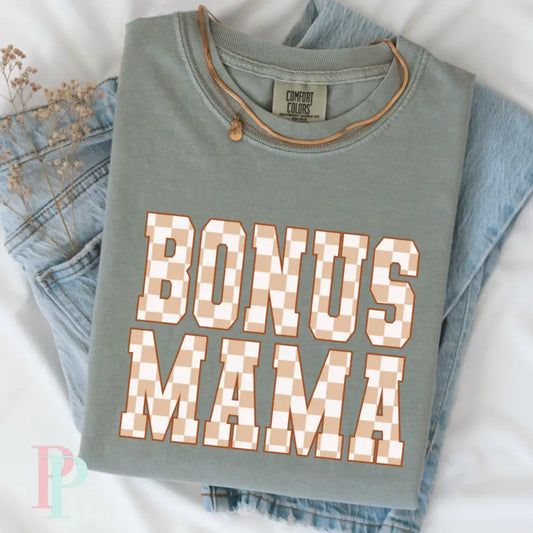 Bonus Mama Comfort Color Graphic Tee